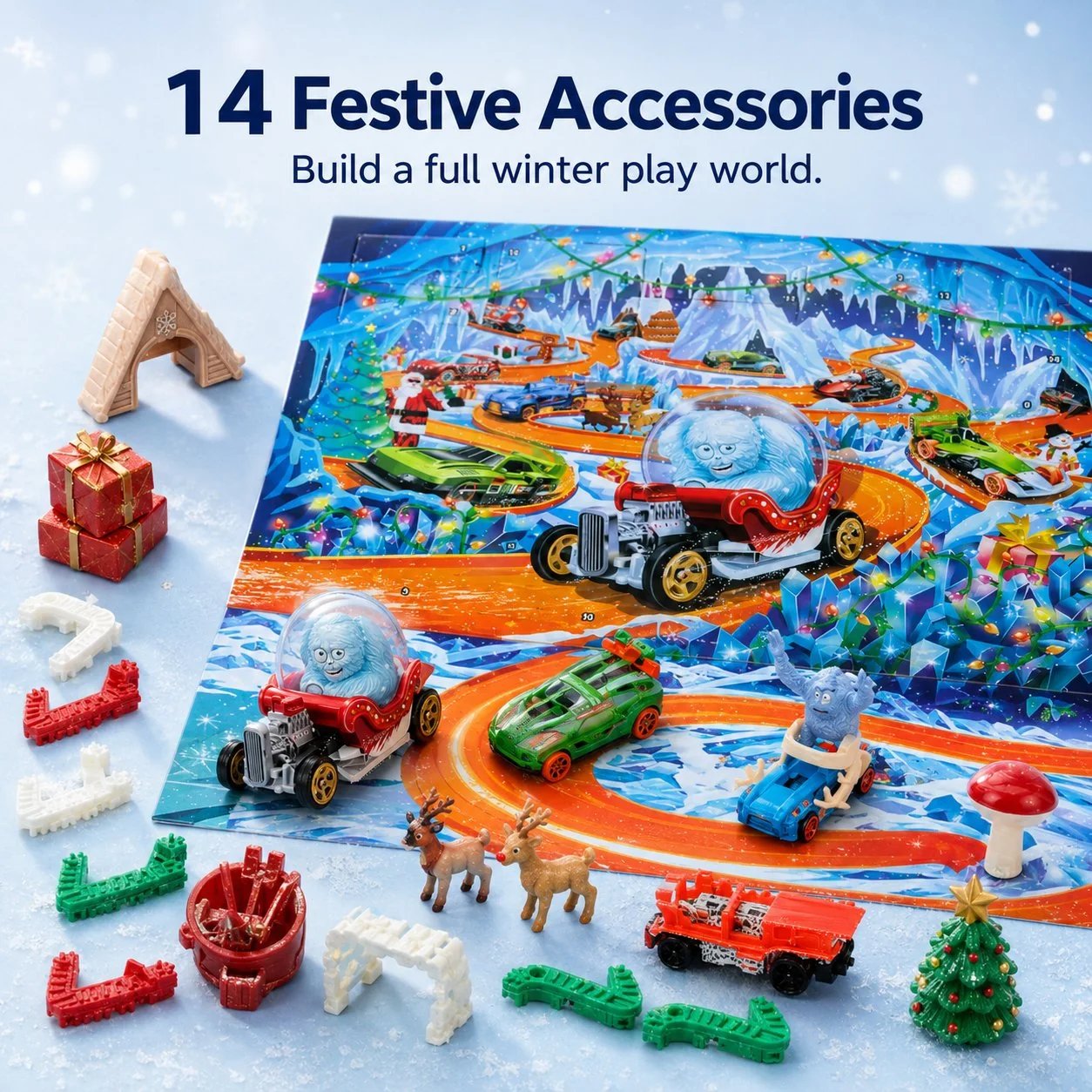⚡Hot Sales 49% OFF🔥 2026 Hot Wheels Holiday Advent Calendar🏎️