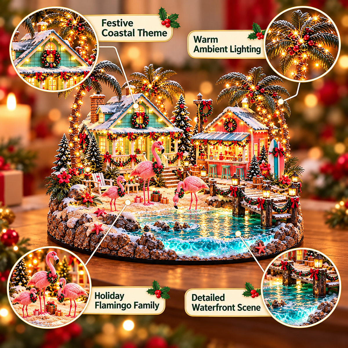 Flamingo Christmas Lagoon Village details