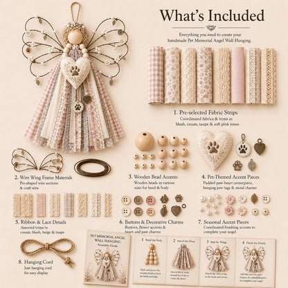 🪽 Angel Fabric Hanging DIY Kit
