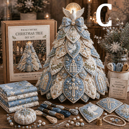 🔥49% Off Last Day - BUY 3 GET 1 FREE✝️ Religious-Themed Beaded & Quilted Christmas Tree DIY Kit