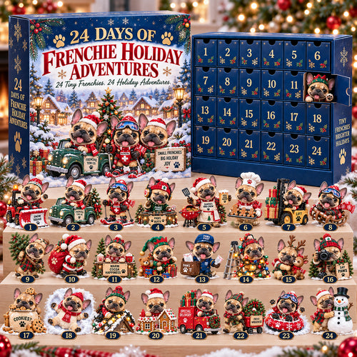 ✨🐾 Frenchie Holiday Adventures | 24 Unique Christmas French Bulldog Collectibles🎁