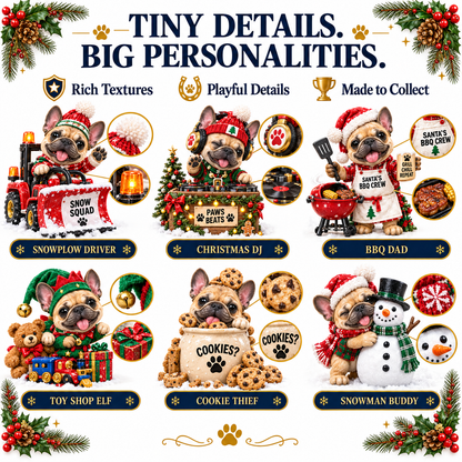 ✨🐾 Frenchie Holiday Adventures | 24 Unique Christmas French Bulldog Collectibles🎁