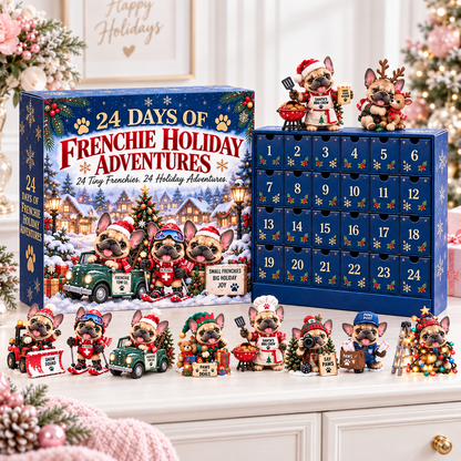 ✨🐾 Frenchie Holiday Adventures | 24 Unique Christmas French Bulldog Collectibles🎁