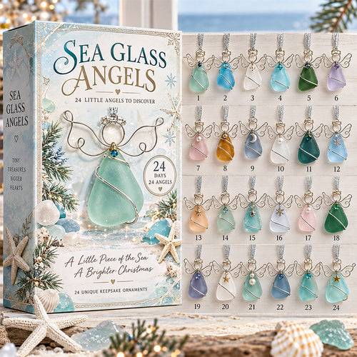 🌊✨ 24 Days of Sea Glass Christmas – 24 Coastal Keepsake Ornaments