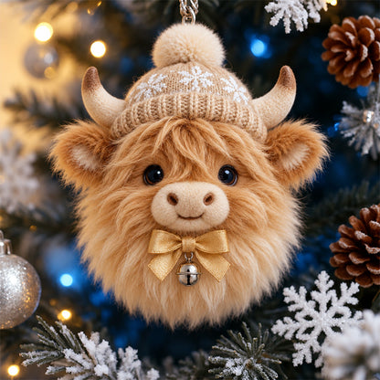 🎄🐾 Christmas Fluffy Animal Ornament