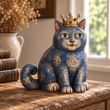 🔥 Rustic Medieval Cat Figurines for Farmhouse Decor