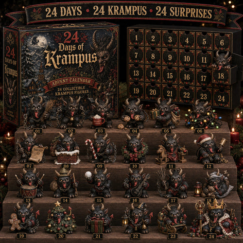 ⏰Limited Stock 50% OFF -😈🎄 2026 Krampus Advent Calendar – 24 Days of Wicked Christmas Mischief