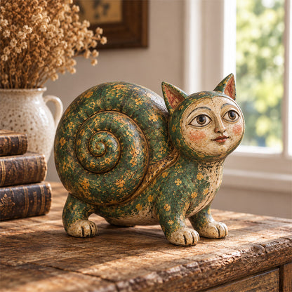 🔥 Rustic Medieval Cat Figurines for Farmhouse Decor