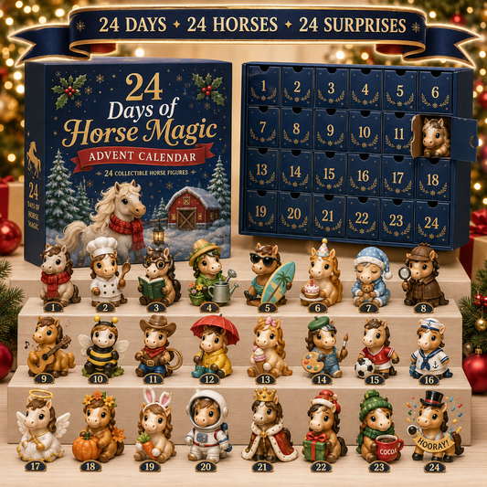 ⏰Limited Stock 50% OFF - 🎄 🐴2026 Horse Advent Calendar – 24 Days of Horse Magic