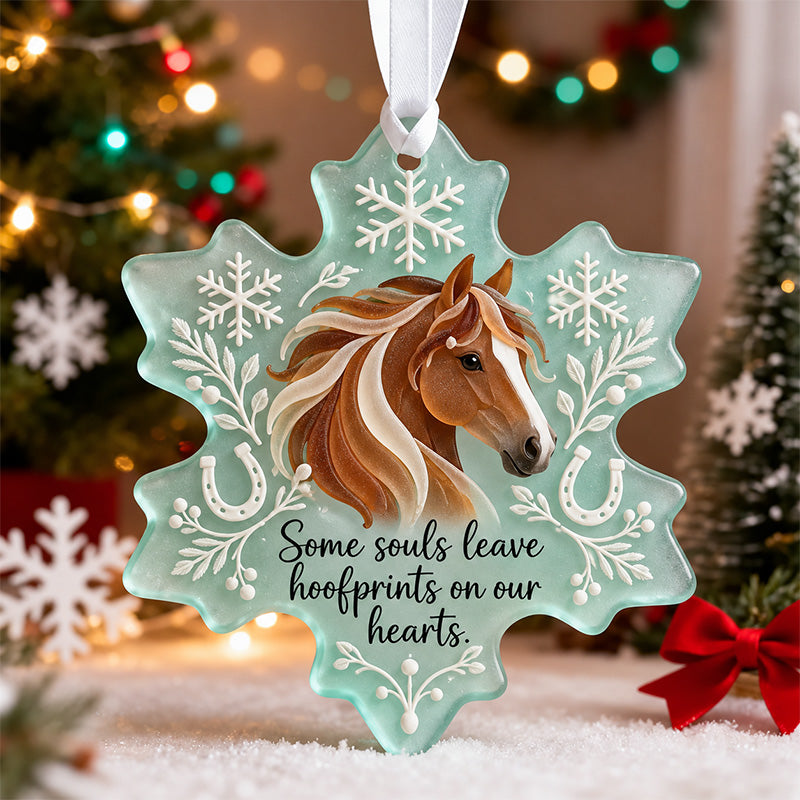 Horse Lover Snowflake Christmas Keepsake Ornament