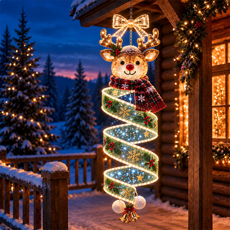 🎄✨ Christmas Character Spiral Hanging Light