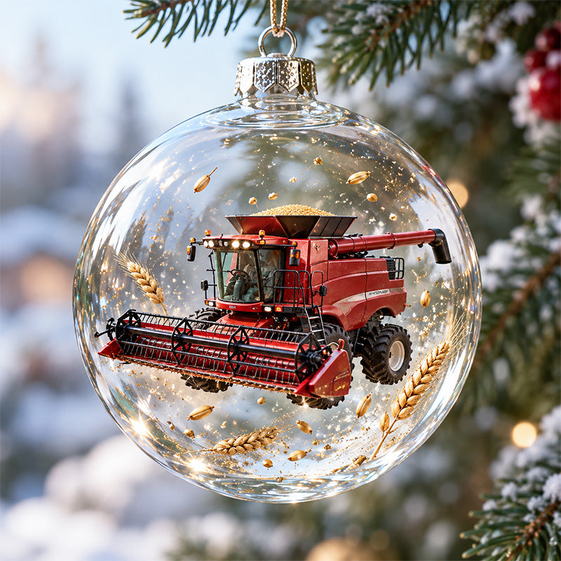 🎄🚜 Farm Life Christmas Ornament