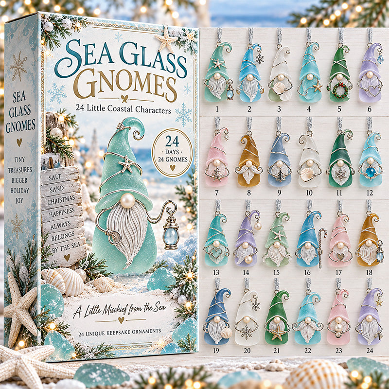 🌊✨ 24 Days of Sea Glass Christmas – 24 Coastal Keepsake Ornaments
