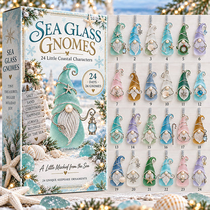 🌊✨ 24 Days of Sea Glass Christmas – 24 Coastal Keepsake Ornaments