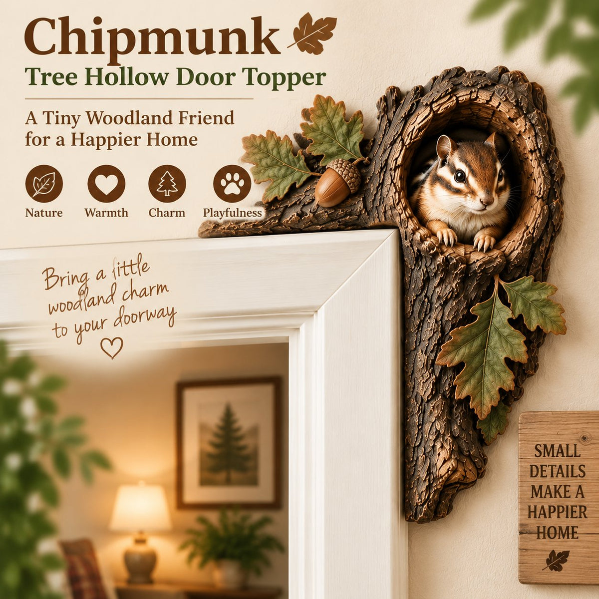 Woodland Peekaboo Door Topper