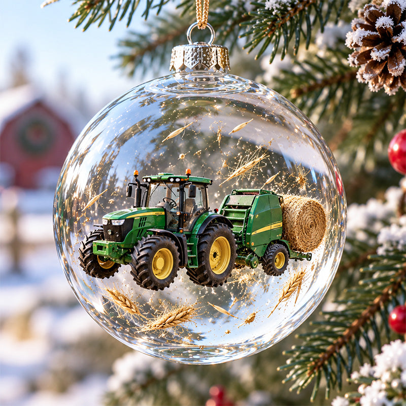🎄🚜 Farm Life Christmas Ornament
