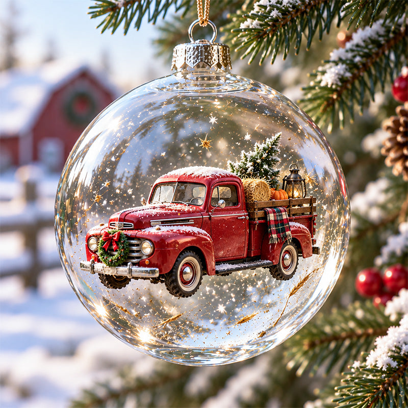 🎄🚜 Farm Life Christmas Ornament