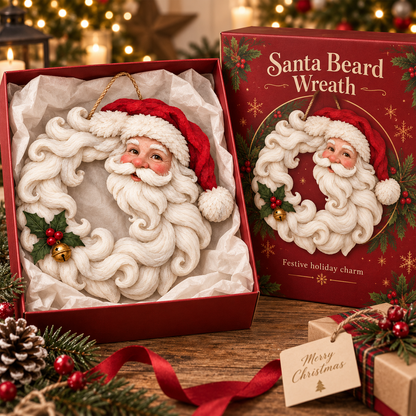 🎅🎄 Santa Beard Christmas Wreath