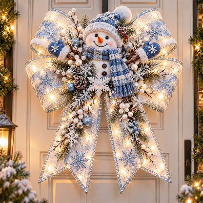 🎀🎄 Christmas Magic Bow Door Hangers – Oversized Light-Up Holiday Bows in 6 Festive Styles
