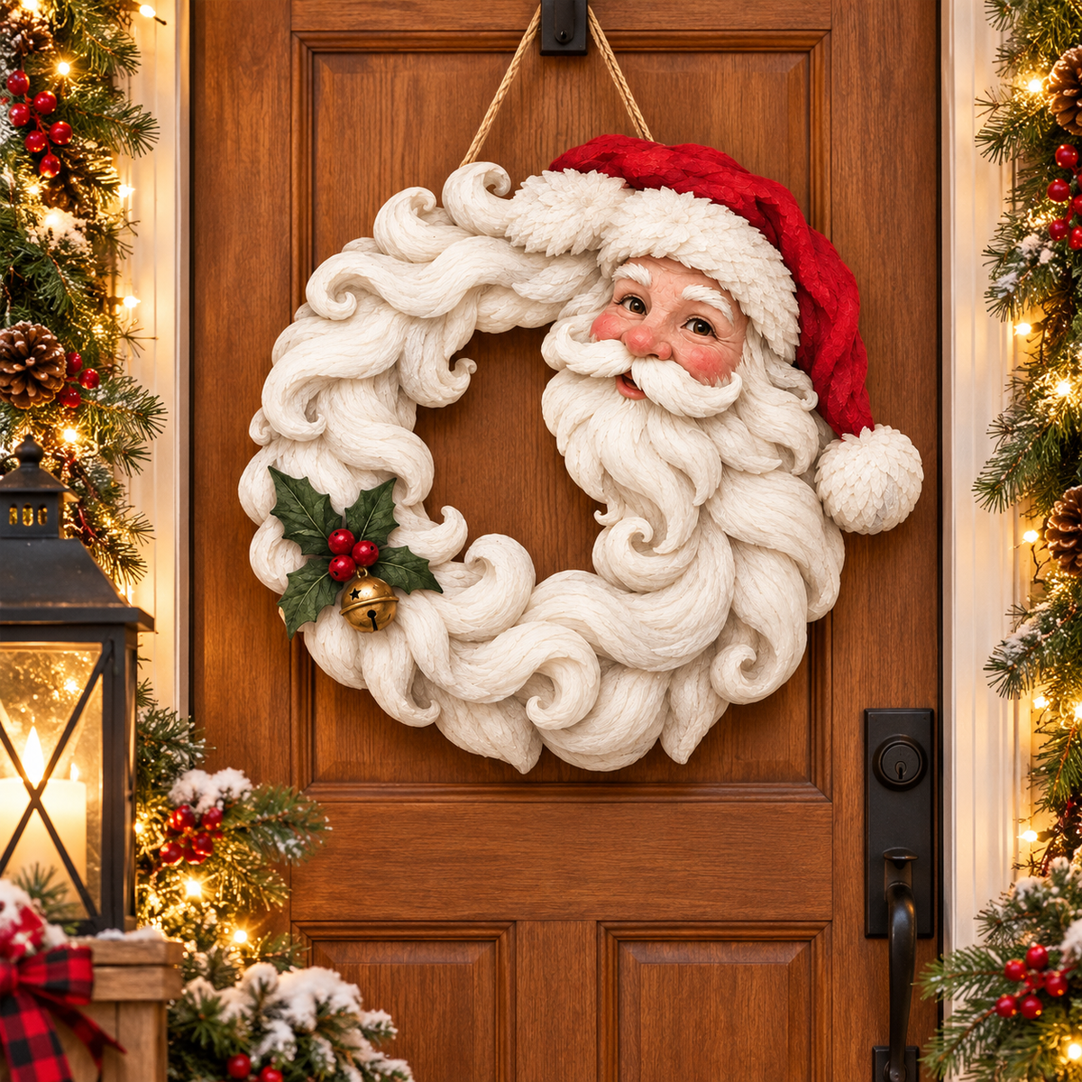 🎅🎄 Santa Beard Christmas Wreath