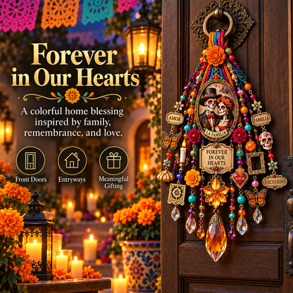 💀🌼 Día de los Muertos Door Blessing – Family Remembrance Keepsake for Home & Loved Ones