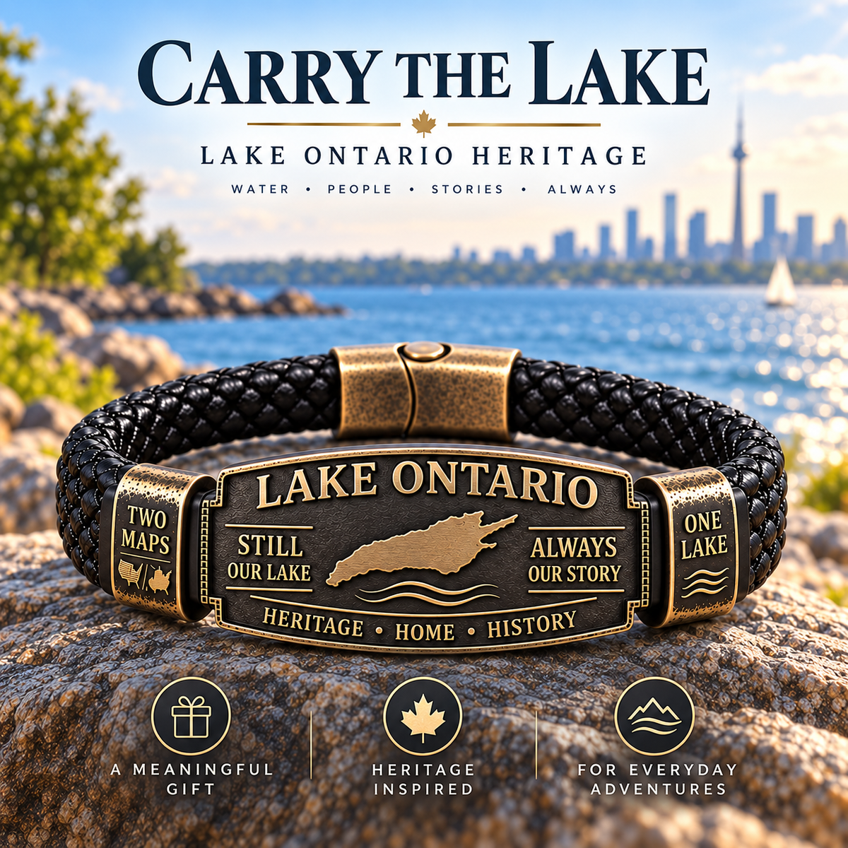 🌊 Lake Ontario Heritage Bracelet