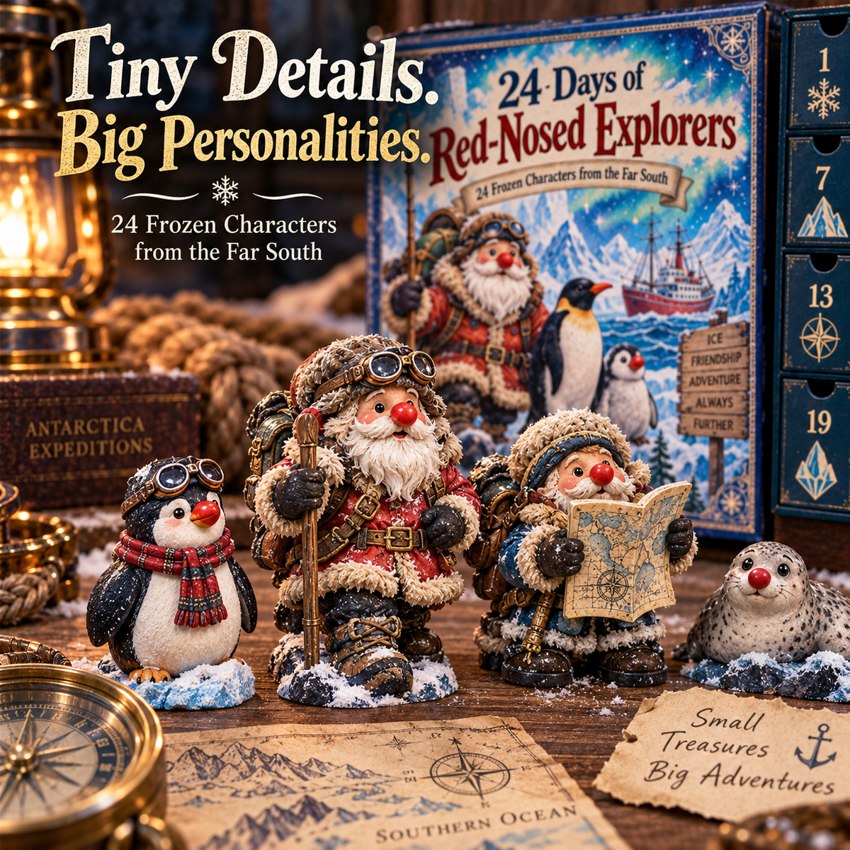 🔴❄️ 24 Days of Red-Nosed Explorers – 24 Frozen Adventures from the Far South