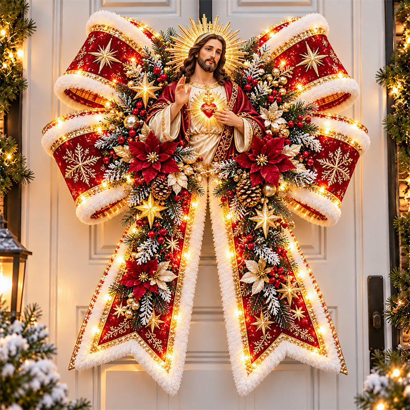 Jesus Christian Christmas Blessing Bow
