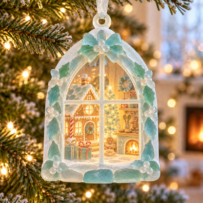 🎄🪟 Sea Glass Christmas Window Ornament– 10 Cozy Christmas Designs