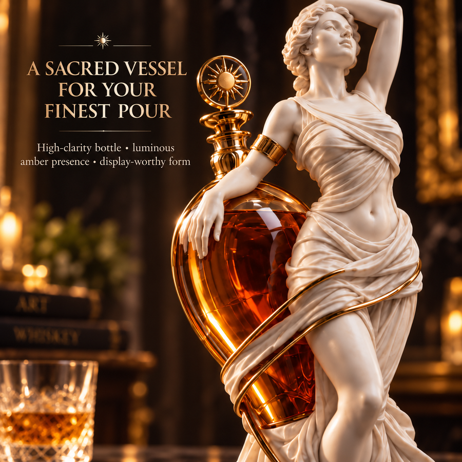 The Keeper integrated whiskey decanter vessel