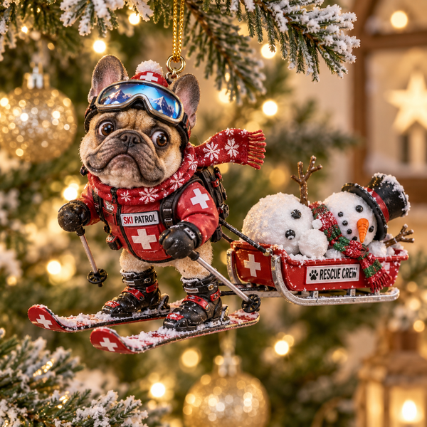 Frenchie Ski Patrol