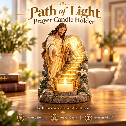 ✝️ Path of Light – Jesus Prayer Candle Holder