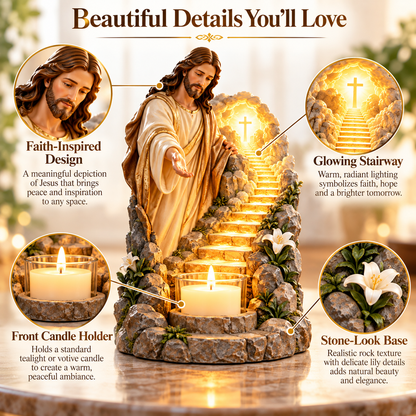✝️ Path of Light – Jesus Prayer Candle Holder