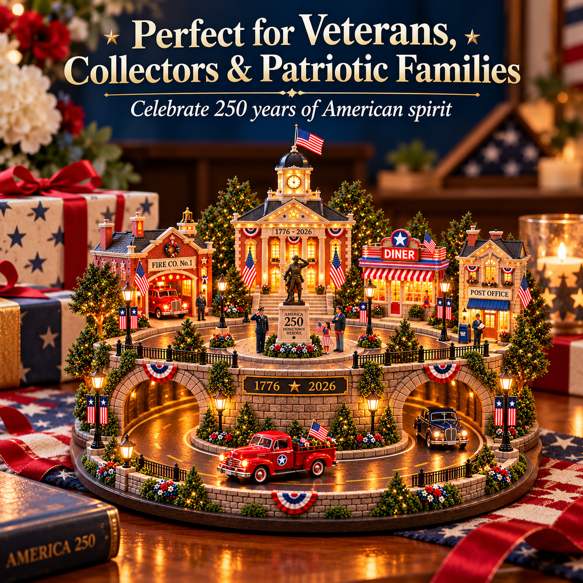 America 250 Hometown Heroes gift for veterans and patriotic families