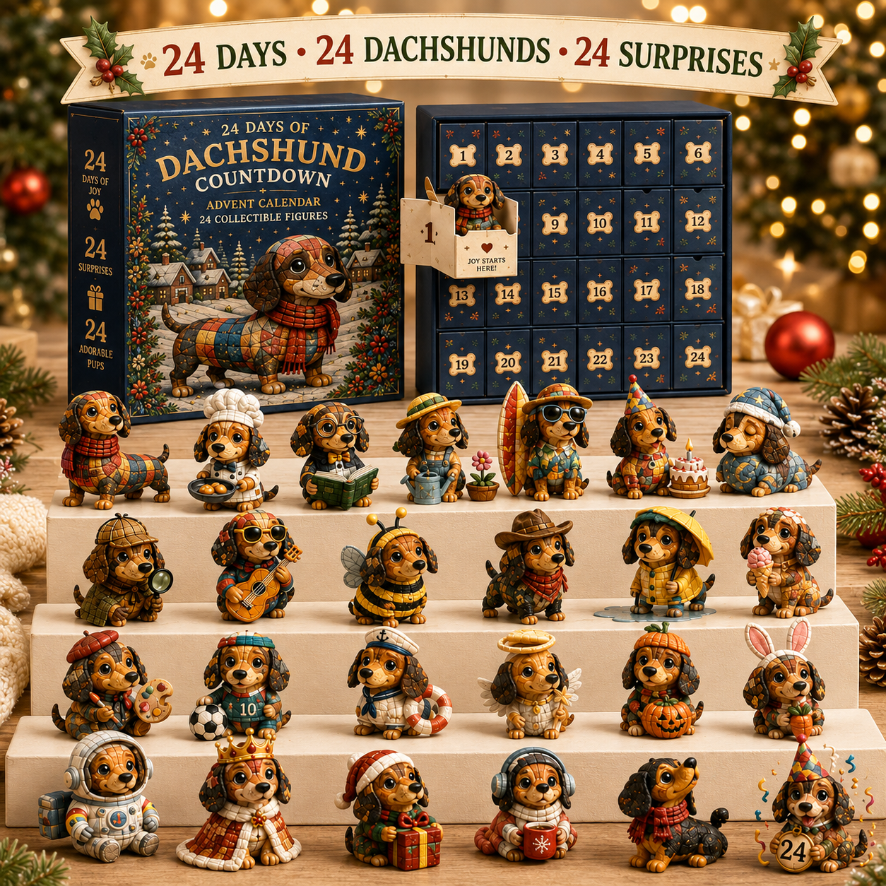 ⏰Limited Stock 50% OFF -🎄🐮 2026 Highland Cow Advent Calendar – 24 Days in Mistletoe Glen