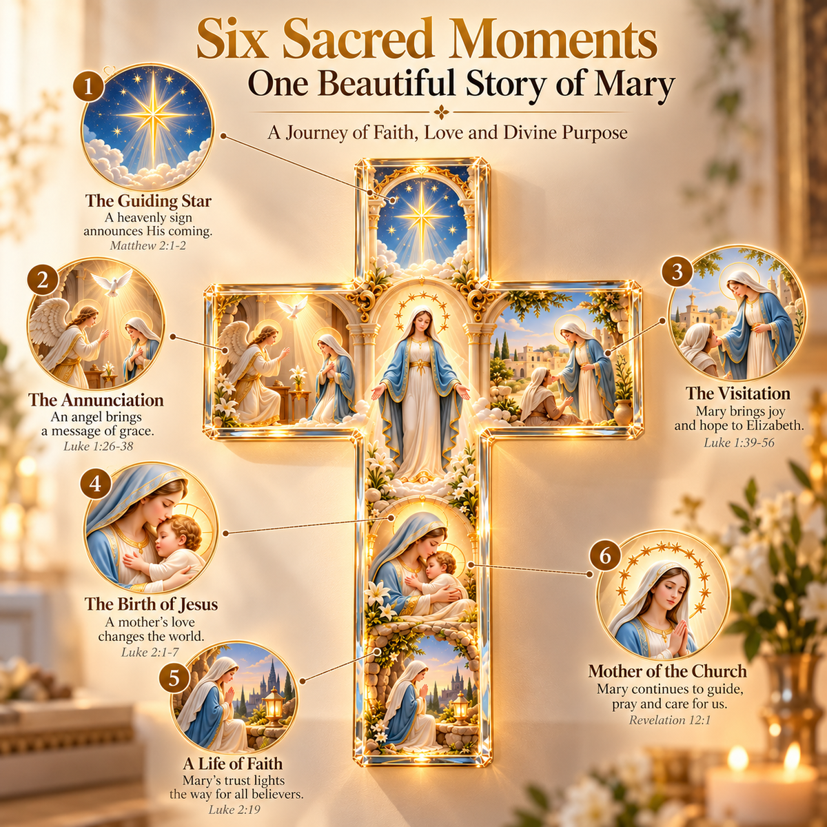 Six Sacred Moments in the Story of Mary