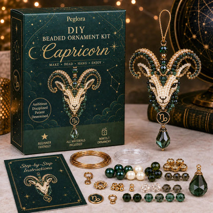 🌙 Beginner-Friendly Zodiac Blessing Beaded Ornament DIY Kit Collection