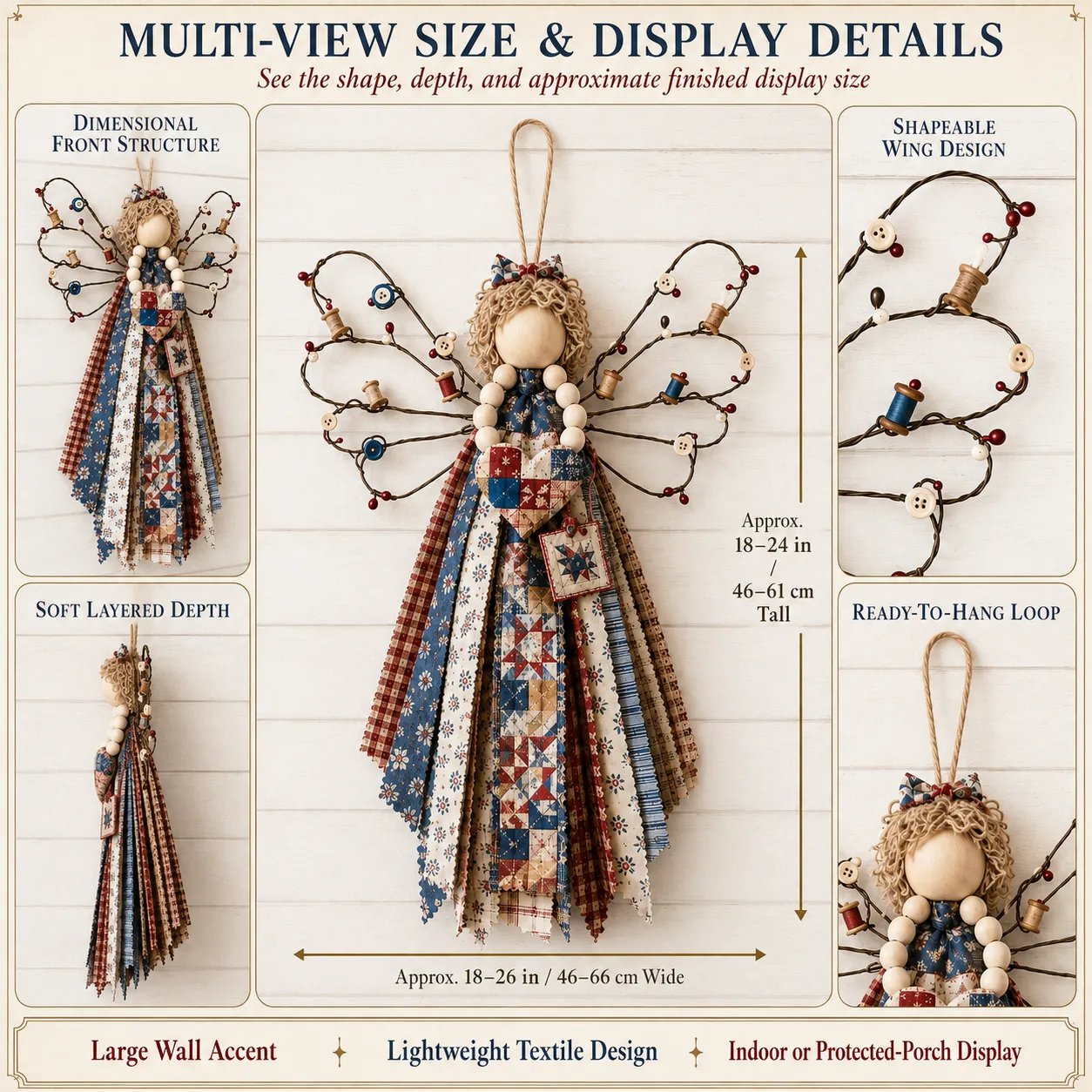 🪽 Angel Fabric Hanging DIY Kit