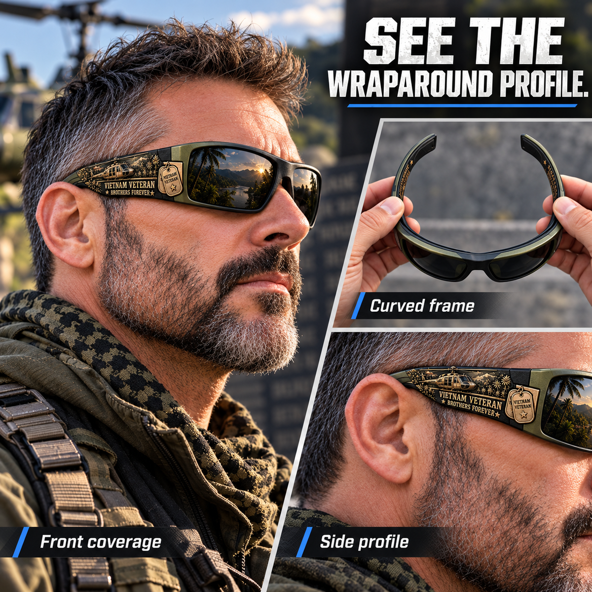 🎖️🇺🇸 Vietnam Veteran Sunglasses – Brothers Forever Tribute Shades