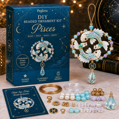 🌙 Beginner-Friendly Zodiac Blessing Beaded Ornament DIY Kit Collection