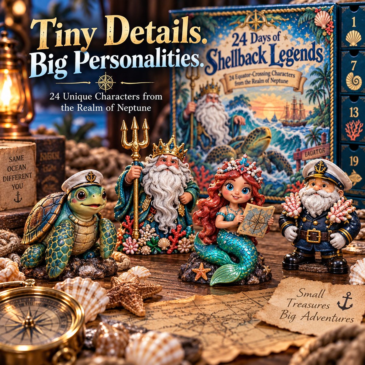 🌊⚓ 24 Days of Shellback Legends – 24 Ocean Characters from the Realm of Neptune