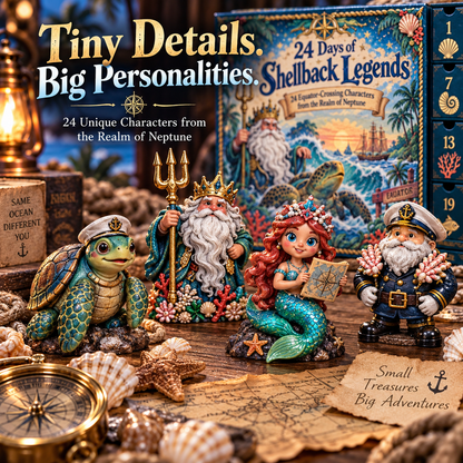 🌊⚓ 24 Days of Shellback Legends – 24 Ocean Characters from the Realm of Neptune