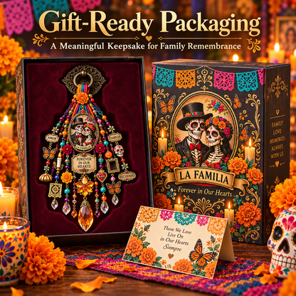 💀🌼 Día de los Muertos Door Blessing – Family Remembrance Keepsake for Home & Loved Ones