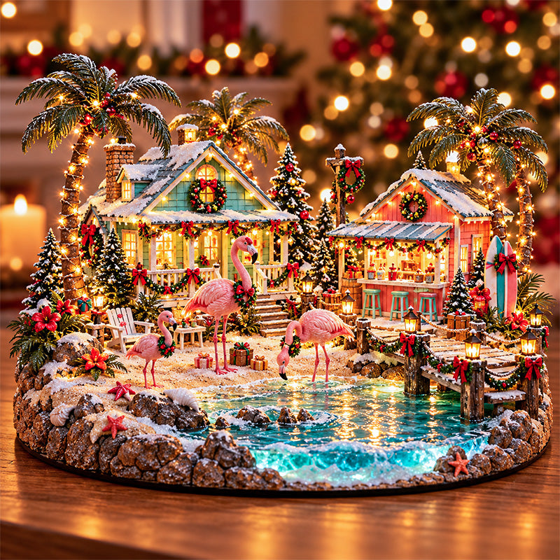 Flamingo Christmas Lagoon Village