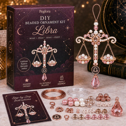 🌙 Beginner-Friendly Zodiac Blessing Beaded Ornament DIY Kit Collection